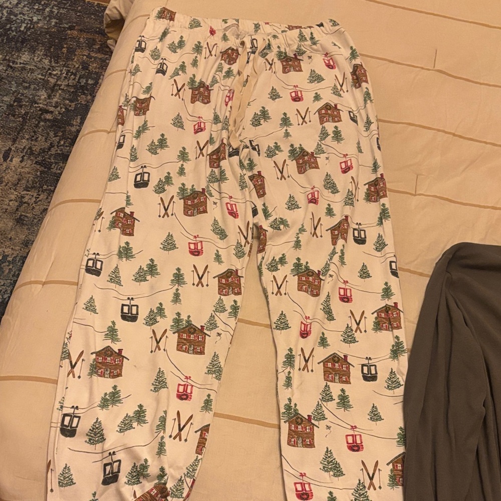 Cozy Winter Print Pajama Pants